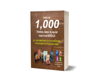 1000 timeless classic & famous novels in digital format with PLR 100% copyright free
