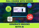 New Generate a complete eBook with AI, step-by-step Masterclass with videos